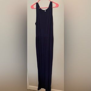 Long Navy Maxi Dress